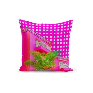 Vankúš s výplňou Kate Louise Neo Pink, 43 x 43 cm vyobraziť