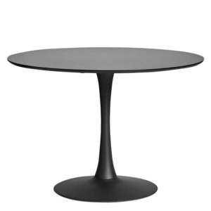 Okrúhly čierny jedálenský stôl Marckeric Oda, ⌀ 110 cm vyobraziť