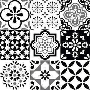 Súprava 9 nástenných samolepiek Ambiance Cement Tiles Alexia, 10 x 10 cm vyobraziť