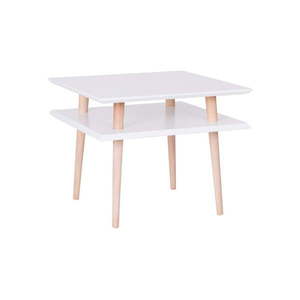 Biely konferenčný stolík Ragaba Square, 55 × 55 cm vyobraziť