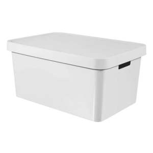 Biely úložný box s vekom Curver Infinity, 45 l vyobraziť