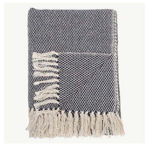 Modrá deka Bloomingville Throw, 130 × 160 cm vyobraziť