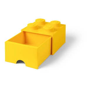 Žltý úložný box so zásuvkou LEGO® vyobraziť