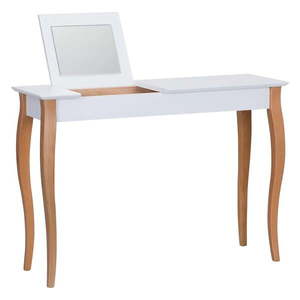 Biely toaletný stolík so zrkadlom Ragaba Dressing Table, dĺžka 105 cm vyobraziť