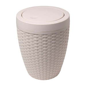Krémovobiely kúpeľňový kôš Addis Rattan Bath Bin Calico, 5 l vyobraziť