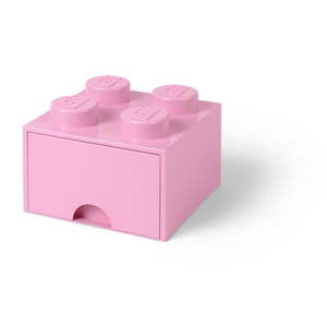 Svetloružový úložný box štvorec LEGO® vyobraziť