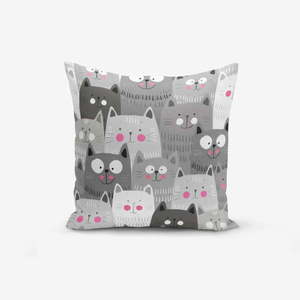 Obliečka na vankúš s prímesou bavlny Minimalist Cushion Covers Catty, 45 × 45 cm vyobraziť