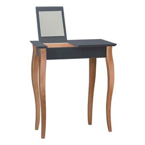 Grafitovosivý toaletný stolík so zrkadlom Ragaba Dressing Table, dĺžka 65 cm vyobraziť