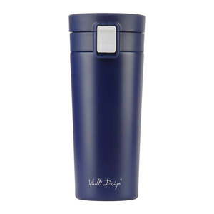 Tmavomodrý cestovný termohrnček Vialli Design Fuori, 400 ml vyobraziť