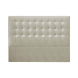Béžové čelo postele so zamatovým poťahom Windsor & Co Sofas Athena, 200 × 120 cm vyobraziť