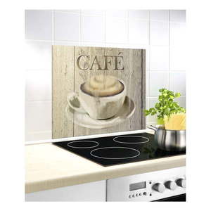 Kryt na stenu pri sporáku z tvrdeného skla 60x50 cm Café – Wenko vyobraziť