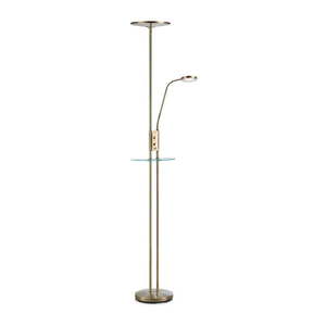 Voľne stojacia LED lampa v mosadznej farbe Markslöjd Friend Uplight vyobraziť