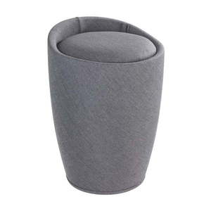 Sivý kôš na bielizeň a taburetka v jednom Wenko Linen Look, 20 l vyobraziť