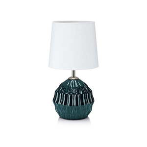 Zeleno-biela stolová lampa Markslöjd Lora vyobraziť
