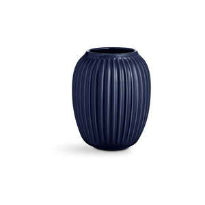 Tmavomodrá kameninová váza Kähler Design Hammershoi, výška 20 cm vyobraziť