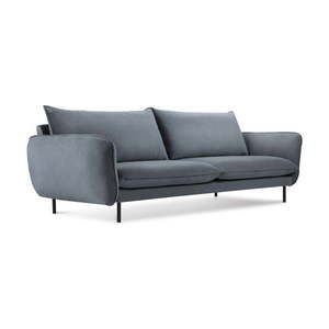 Sivá zamatová pohovka Cosmopolitan Design Vienna, 230 cm vyobraziť
