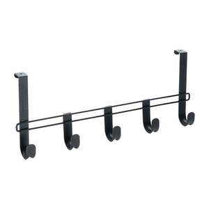 Čierny kovový vešiak na dvere 38 cm Lava - Metaltex vyobraziť