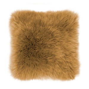 Hnedý vankúš Tiseco Home Studio Sheepskin, 45 × 45 cm vyobraziť