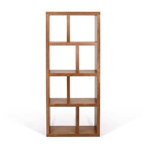 Hnedá knižnica v dekore orecha 70x159 cm Berlin – TemaHome vyobraziť