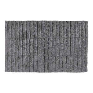 Sivá bavlnená kúpeľňová predložka Zone Tiles, 80 x 50 cm vyobraziť