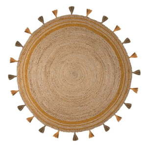 Hnedo-žltý jutový koberec Flair Rugs Istanbul, ⌀ 150 cm vyobraziť