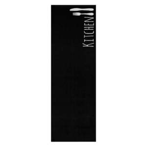 Čierny behúň Zala Living Cook & Clean Kitchen Cutlery, 150 × 50 cm vyobraziť