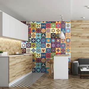 Sada 60 samolepiek Ambiance Azulejos vyobraziť