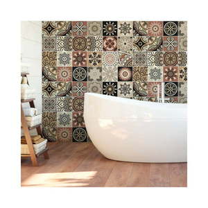 Sada 24 nástenných samolepiek Ambiance Wall Stickers Tiles Piura, 15 × 15 cm vyobraziť