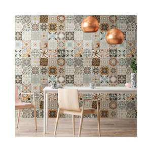 Sada 30 nástenných samolepiek Ambiance Wall Decal Cement Tiles Bali, 15 × 15 cm vyobraziť
