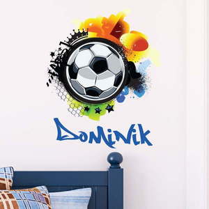 Nástenná samolepka s menom Ambiance Football Graffitti vyobraziť