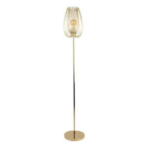 Stojacia lampa v zlatej farbe Leitmotiv Lucid, výška 150 cm vyobraziť