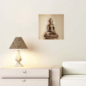 Samolepka s 3D efektom Fanastick Buddha Statue vyobraziť