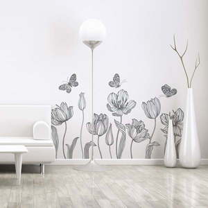 Sada samolepiek na stenu Ambiance Bright Tulips vyobraziť