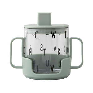 Zelený detský hrnček Design Letters Grow With Your Cup vyobraziť
