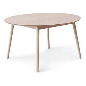 Okrúhly rozkladací jedálenský stôl s prídavnou doskou v dekore duba ø 135 cm Meza – Hammel Furniture vyobraziť