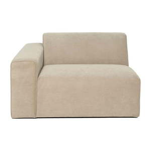 Béžový menčestrový modul pohovky (ľavý roh) Sting - Scandic vyobraziť