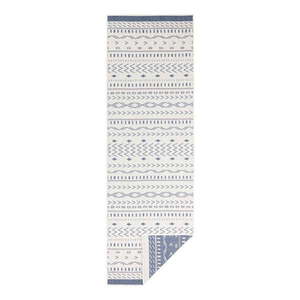 Modro-krémový vonkajší koberec NORTHRUGS Kuba, 80 x 250 cm vyobraziť