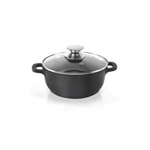 Hrniec s nepriľnavým povrchom Pfluon Granit so sklenenou pokrievkou Orion Grande, ⌀ 24 cm vyobraziť