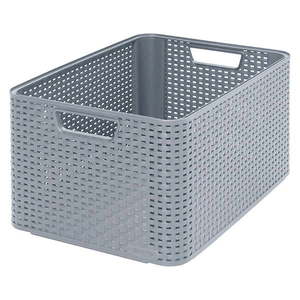 Sivý úložný košík Curver Style, 30 l vyobraziť
