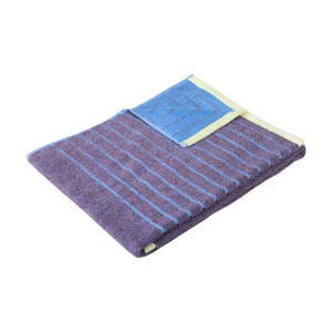 Modro-fialový bavlnený uterák Hübsch Dora, 50 x 100 cm vyobraziť