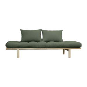 Pohovka so zeleným poťahom Karup Design Pace Natural/Olive Green vyobraziť