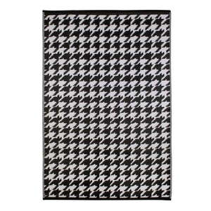 Čierno-biely vonkajší koberec Green Decore Houndstooth, 120 x 180 cm vyobraziť