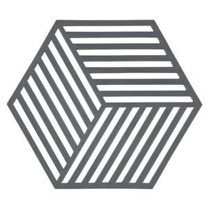 Podložka pod horúce Hexagon, sivá vyobraziť