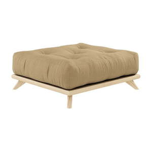 Podnožka Karup Design Senza Natural Clear/Wheat Beige vyobraziť
