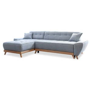 Svetlomodrá rozkladacia variabilná rohová pohovka Miuform Dazzling Daisy vyobraziť