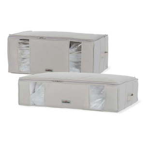 Vákuové/vystužené látkové úložné boxy na oblečenie v súprave 2 ks 65x50x27 cm Life – Compactor vyobraziť