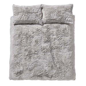 Svetlosivé mikroplyšové obliečky Catherine Lansfield Cuddly, 200 x 200 cm vyobraziť