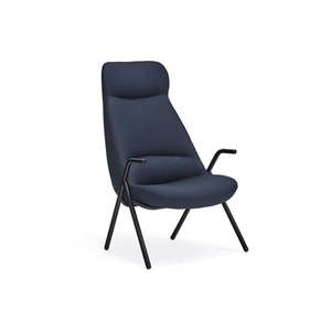 Tmavomodré kreslo Teulat Dins, výška 114 cm vyobraziť