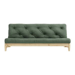 Rozkladacia pohovka so zeleným poťahom Karup Design Fresh Natural/Olive Green vyobraziť
