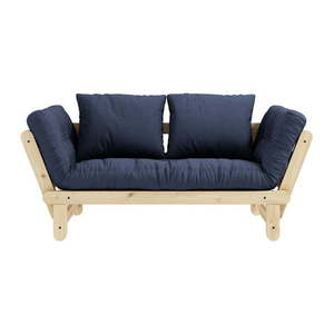 Rozkladacia pohovka s tmavomodrým poťahom Karup Design Beat Natural/Navy vyobraziť